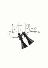 Queens Gambit Cheeky Chess Card created by Lillehammer Creative