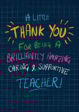 Thank You Teacher card created by Just Daydreaming