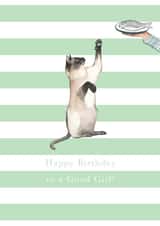 Siamese Cat Birthday Card - Birthday Girl created by Paper Maven