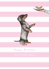 Dachshund Birthday Card - Birthday Girl card created by Paper Maven