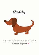 Funny Father's Day card from the Dog created by Hoobynoo
