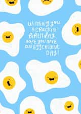 Birthday eggs!! - card created by katie illustrated