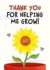 Thank You For Helping Me Grow card created by Kiddy Winks Prints