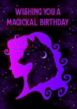 Wolf Spirit Birthday Card created by Cheeky Witch®