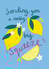 Big squeeze lemon card created by Laura Barnes
