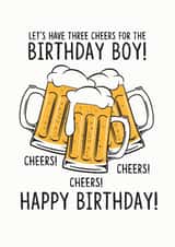 CHEERS BEER BIRTHDAY created by Luella York