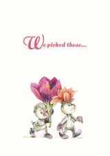 Two kids are picked these... created by Biancodizinco Art