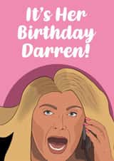 Gemma Collins Birthday Card created by The Foxy Lemon Co.