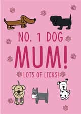 No1 Dog Mum, Birthday Card created by Luella York