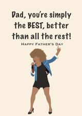 Simply the best Father's Day card created by Accidental Artist