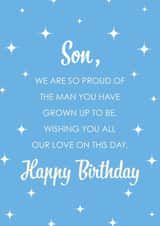 Classic Birthday Card - For Son - Heartfelt created by Kamiya Chirodian