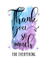 Thank you for everything card created by Louise Potton Designs