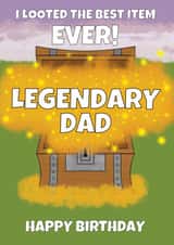 Legendary Gaming Dad Birthday Card created by @Cupsie's Creations