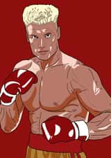 Ivan Drago blank gretting card created by Gareth Lucy