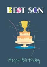 Best Son Birthday Card created by Ziwi Studios