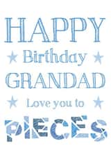 Classic Birthday Card - For Grandad - Stars created by Hello Fridays Studio