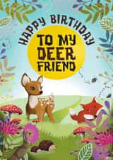 My Deer Woodland Friend Birthday Card created by HelenFaerieArt