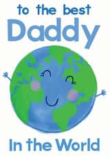 Best Daddy in the world card created by Rainbow Bee Creations