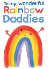 Rainbow Daddies card for Fathers Day, Birthday or Just Because. created by Rainbow Bee Creations