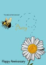 Warm and Buzzy, Anniversary card created by SimplyJen