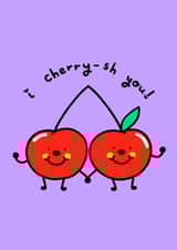 cherry thank you valentine’s card  created by everythinggggnice
