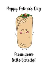 Little burrito Father’s Day card created by Cards by Becky