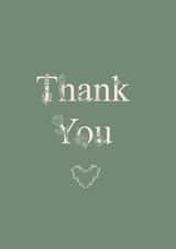 Floral Thank you Card created by Sasha Elle Digital Art