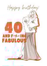 40th birthday and fucking fabulous created by Albina Uvarova 
