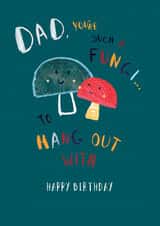 Dad Fungi, Birthday Card from the Kids created by Dawn Quigg Illustration
