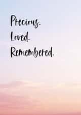 Sunset Sky Sympathy Card created by Betty & Nell