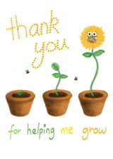 Thank you teacher helping me grow card created by Palette&Petal 