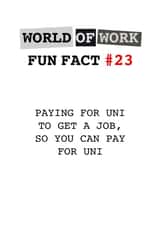 World of Work Fun Fact #23 card created by Tilly From The Tuck Shop