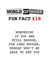 World of Work Fun Fact #18 created by Tilly From The Tuck Shop