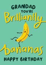 Brilliantly Bananas Grandad Birthday Card created by Macie Dot Doodles