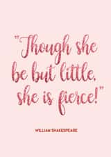 Fierce Inspirational Card for her created by Ramley Press