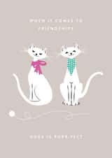 Les Chats friendship card created by Kampai Designs