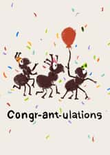 Congratulations, celebrations card created by gmmart