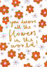 Congratulations Retro Floral Card created by Sisterfox Studio