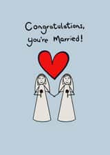 Congratulations you’re married - LGBTQ Wedding created by RaeCreates2021