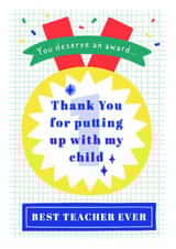 Thank You Teacher Funny Award Card created by Creative Joy