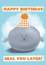 Punny Seal Birthday Card created by Giddy Kipper