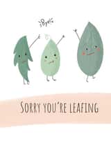 Cute Leaf Leaving Card created by Kaytealogy 