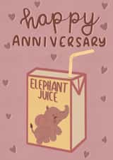 Elephant Anniversary card created by Esther the Sketcher