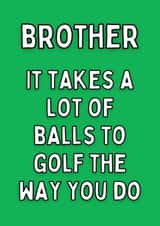 Brother Sarcastic Golf Card created by Meg's Creative Outlet