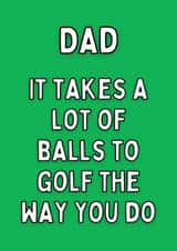 Dad Sarcastic Golf Card created by Meg's Creative Outlet
