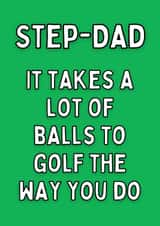 Step-Dad Sarcastic Golf Card created by Meg's Creative Outlet