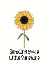 Sending you a little Sunshine sunflower card created by quirkylatinaco