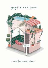 New home, New Plants Card created by Caley Veitch Illustration