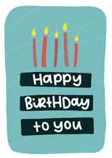 Cute birthday cake, birthday card for friends and family. created by The Lyon's Den Graphics