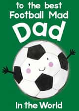 Football Mad Dad Card created by Rainbow Bee Creations
